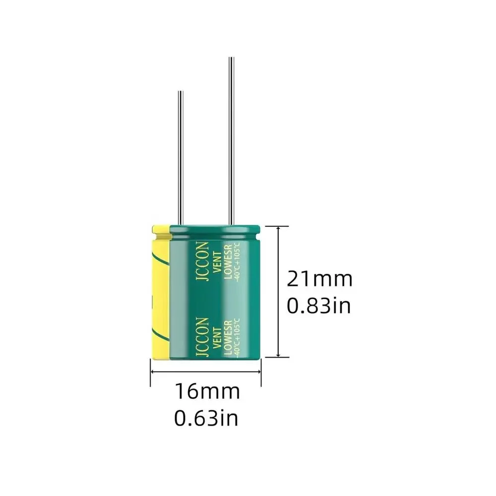 Pack of 10 JCCON Aluminum Electrolytic Capacitors High-Frequency 68μF & 400V NIB